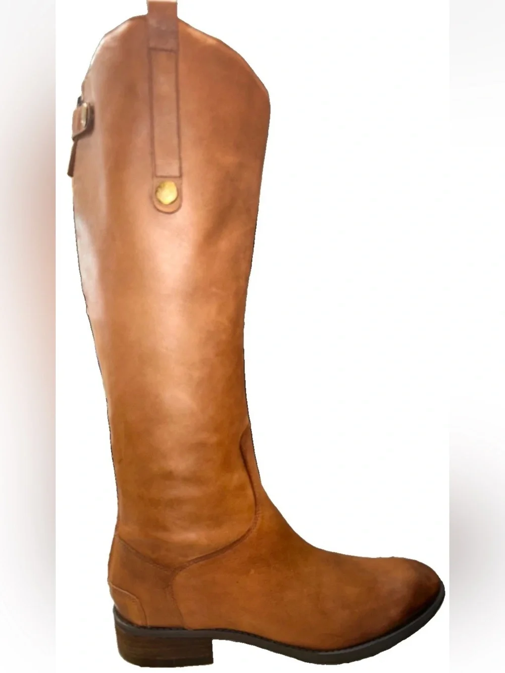 Sam Edelman Penny Whiskey Tan Leather Tall Knee High Riding Boots Women's 9.5M